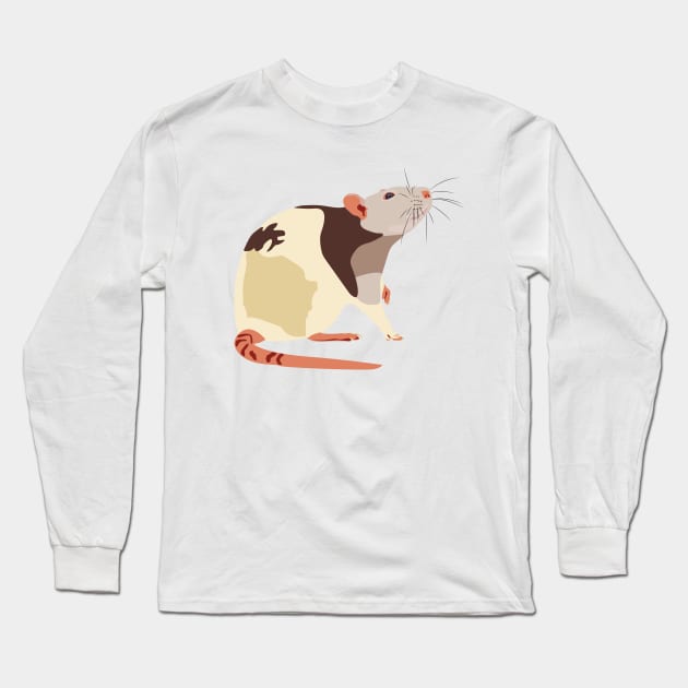 Fancy Rat Long Sleeve T-Shirt by DKrumpp